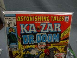 3 Marvel Comics Astonishing Tales Ka Zar & DR Doom 5,  6,  8 Fine Black Panther 2