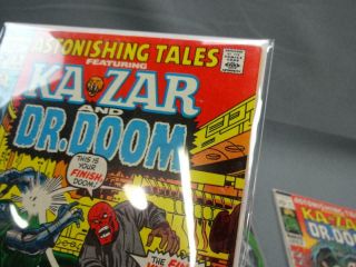 3 Marvel Comics Astonishing Tales Ka Zar & DR Doom 5,  6,  8 Fine Black Panther 4