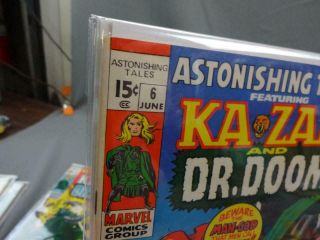 3 Marvel Comics Astonishing Tales Ka Zar & DR Doom 5,  6,  8 Fine Black Panther 6