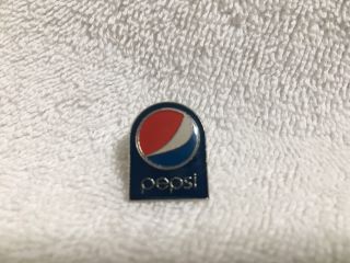 Pepsi Cola Lapel Pin With Clutch Back Silver Tone Metal