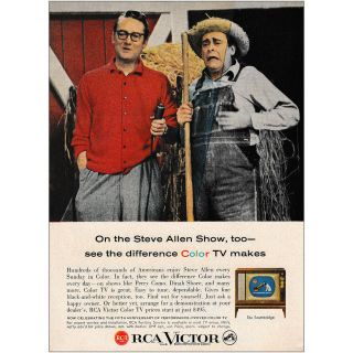 1959 Rca Victor: Steve Allen Show Vintage Print Ad