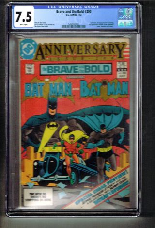 Brave And The Bold 200 Dc 1983 Cgc 7.  5 1st Appearance Batman & Outsiders
