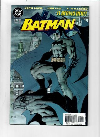 Batman 68 - Grade 9.  4 - " Hush " Begins.  Rare 2nd Printing Jim Lee Cover