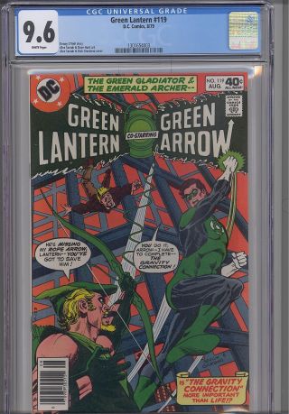 Green Lantern 119 Cgc 9.  6 1985 Marvel Comic: Green Arrow Too Cgc Frame