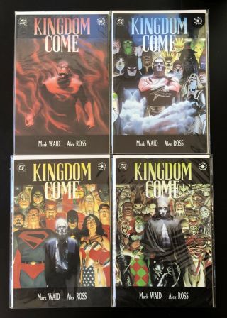 Kingdom Come 1 - 4 Complete Nm (1996 Dc) Mark Waid,  Alex Ross