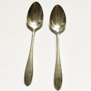 Vintage 1960s Set Of Sterling Silver " W " Spoons