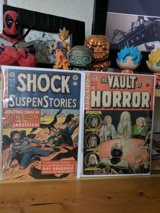 Vault Of Horror 25,  Shock Suspenstories 9.  Golden Age,  Ec Horror Comics.  Classic