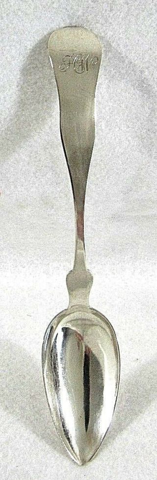 Coin Silver Lows Ball & Co,  Boston,  Ma Serving Spoon,  Ca.  1845 Weighs 35 Grams