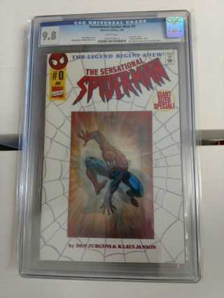 Sensational Spider 0 Cgc 9.  8 Lenticular Cover A (marvel 1995)