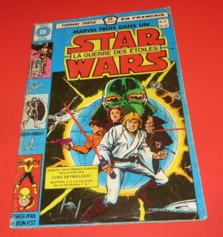 Star Wars 1 1977 Éditions HÉritage Rare French Edition Quebec Canada B&w 1983