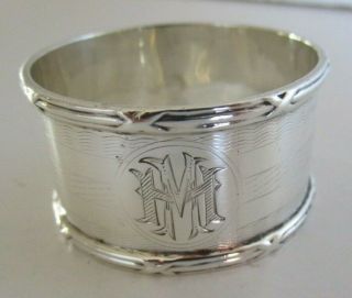 Sterling Silver Napkin Ring,  Hallmarked Birmingham 1923