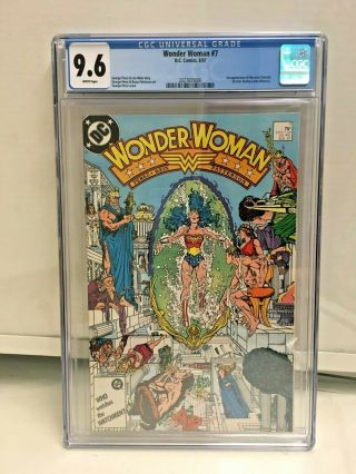 Wonder Woman 7 Cgc 9.  6 Nm,  1st Cheetah Len Wein Dc Comics 1987
