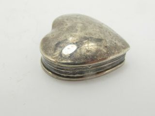 Vintage Sterling Silver 925 Love Heart Pill Box 3