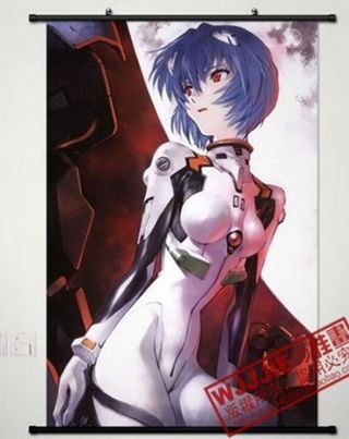 Anime Japanese Poster Wall Scroll Neon Genesis Evangelion Ayanami Rei90 60) - 123
