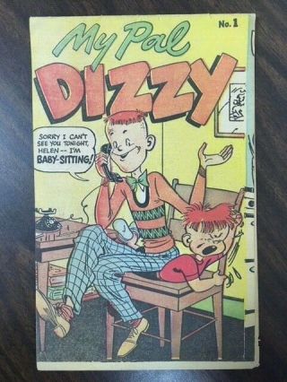 My Pal Dizzy 1 Hard To Find Promo Giveaway Comic 1950 Rare Golden Age