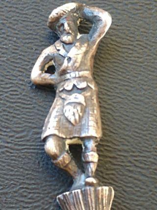 Mid To Early 20th Century Sterling Silver Scottish Hallmarked Kilt Pin