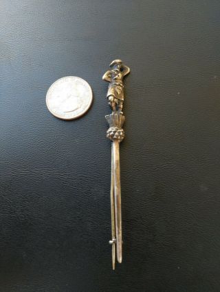 Mid To Early 20th Century Sterling Silver Scottish hallmarked Kilt Pin 2