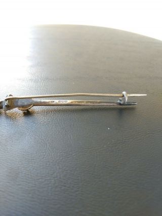 Mid To Early 20th Century Sterling Silver Scottish hallmarked Kilt Pin 8