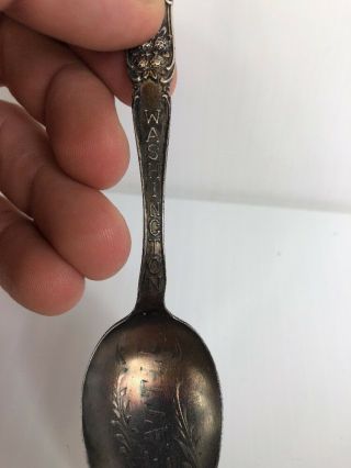 Vintage Sterling Silver State of Washington Souvenir Spoon 16g 3