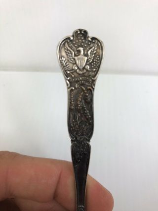 Vintage Sterling Silver State of Washington Souvenir Spoon 16g 4