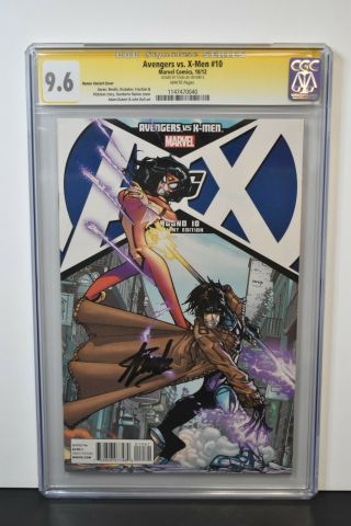 Avengers Vs X - Men 10 (2012) Cgc Graded 9.  6 Signature Series Signed By Stan Lee