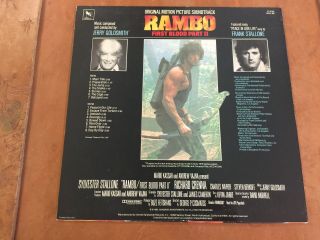 Soundtrack LP Rambo First Blood Part II Nm Stv 81246 1985 2