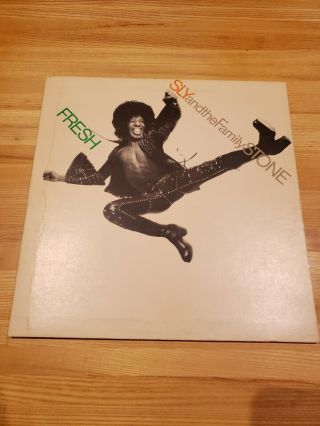 Sly And The Family Stone Lp " Fresh " 1973 Epic Records.  Ev,  Lp,  E Jacket