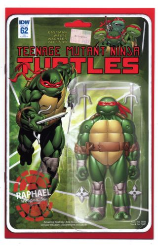 Teenage Mutant Ninja Turtles 62 Vintage Raphael 1/15 Tmnt Action Figure Covers