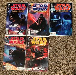 Star Wars Darth Vader And The Ghost Prison 1 - 5 Complete Set