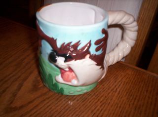 Warner Bros Looney Tunes Bugs Bunny / Taz 3d Coffee Mug