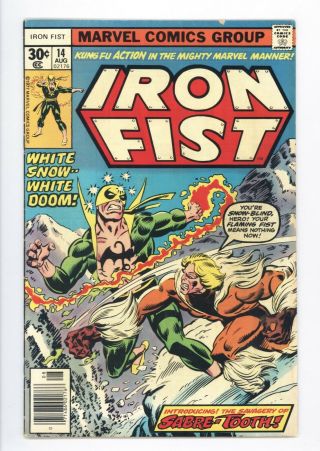 Iron Fist 14 Vol 1 1st Appearance Of Sabretooth