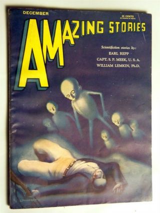 Stories Science Fiction Pulp December 1930 Very Fine -