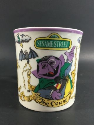 Sesame Street Muppets Inc The Count Coffee Mug By World Of Gorham Bats 1977