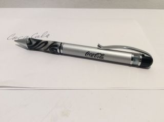 Coca Cola Marble Style Ink Roller Pen Silver Black Ink