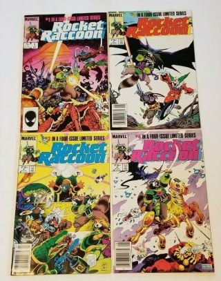 Rocket Raccoon 1–4 Complete Mike Mignola Mini - Series Fn Marvel 1985