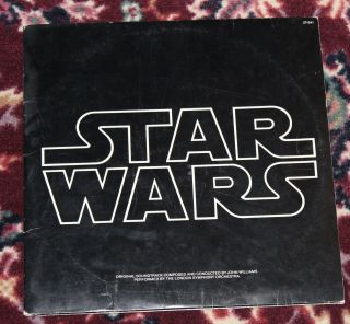 Star Wars Soundtrack 2 Lp Poster & Insert 1977 Vinyl Press No Barcode