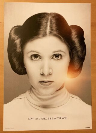 Star Wars Celebration Orlando 2017 Leia Carrie Fisher Tribute Poster Print 13x19