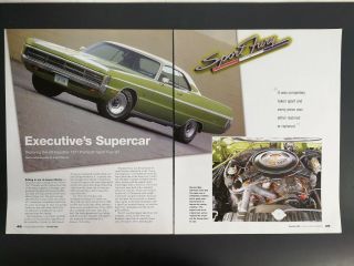 1971 Plymouth Sport Fury - 6 Page Full Color Article