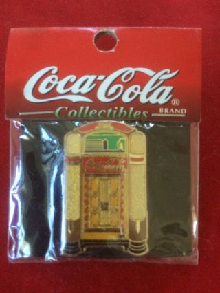 Coca - Cola Jukebox Pin 2 Enamel Vintage Advertising Music Coke In Package
