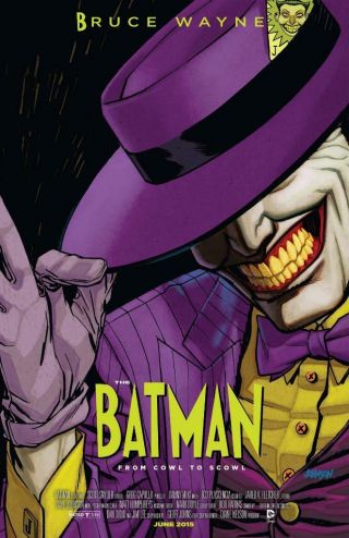 Batman 40 Variant Dc Mask Joker Cover Movie Poster Dave Johnson Cover