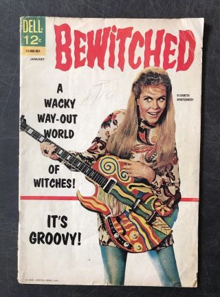 1968 January Bewitched Comic Book 12 - 068 - 901 Dell Screen Gems Great Cover