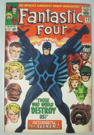 Fantastic Four 46 Marvel Comics 1966 Jack Kirby 1st Appearance Black Bolt