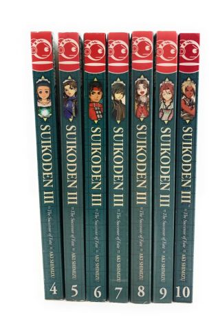 Tokyopop Suikoden Iii The Successor Of Fate Aki Shimizu Manga 4,  5,  6,  7,  8,  9,  10