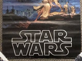 Vintage 1978 Hildebrandt Star Wars A Hope Movie Poster 20”x28” A18 4
