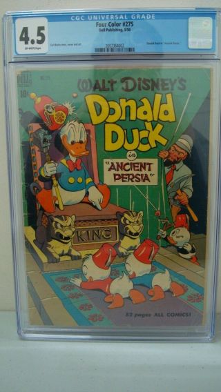 Four Color 275 Cgc 4.  5 Very Good Plus May 1950 Dell Comics Carl Barks