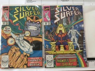 Silver Surfer 34 & 35 Thanos Appearance Avengers Endgame Very Fine Or Better