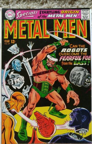 Metal Men 27 Vf - 7.  5 Dc 9/1967