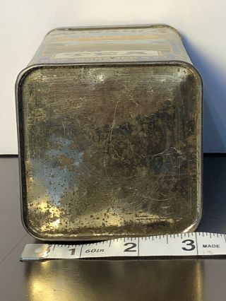 Vintage Antique Monarch GREEN TEA 8 oz tin,  reid murdoch & co,  Chicago IL 5