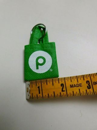 Publix Mini Reusable Shopping Bag Keychain Grocery Store,  Reusable Key Chain