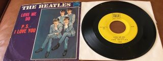 The Beatles Tollie Records 1964 Love Me Do/PS I Love You With Picture Cover 2